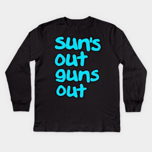 22 Jump Street Suns Out Guns Out Kids Long Sleeve T-Shirt